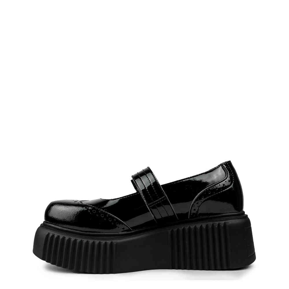Altercore - Anabelle Patent Vegan Creepers - Schwarz